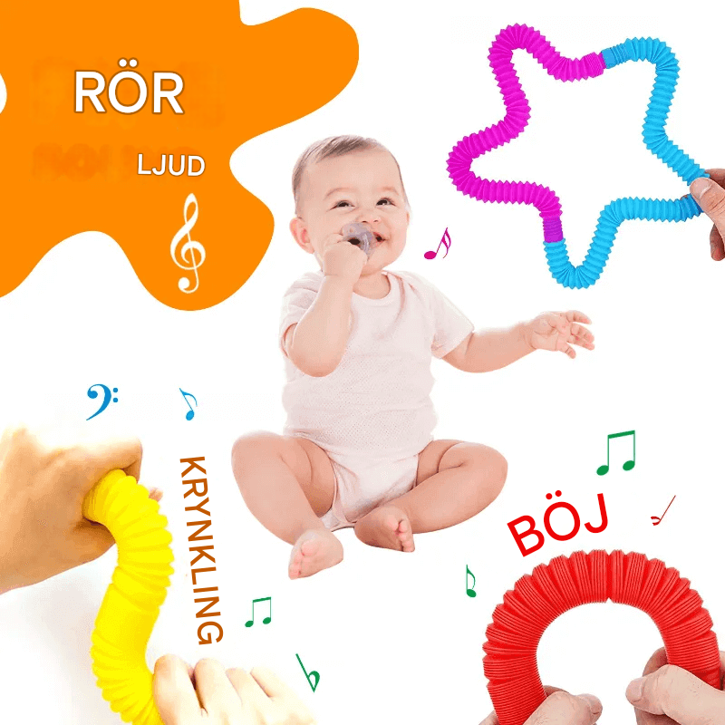 Buntes Pop Tube Spielzeug - Sensorisches und dehnbares Spiel für die Kreativität und Motorik von Kindern