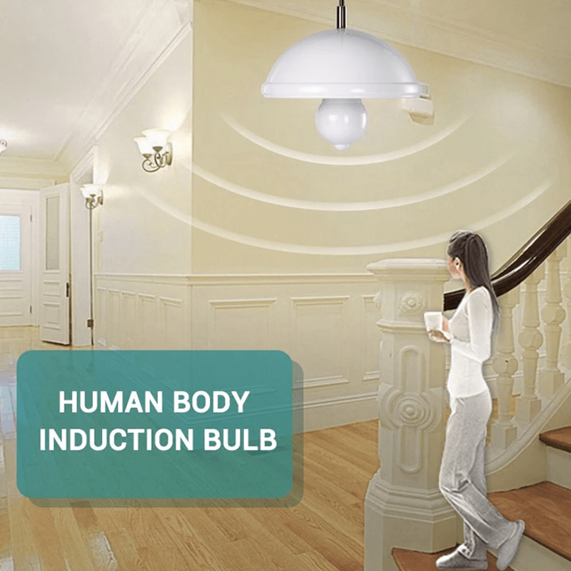 Intelligente LED-Glühbirne mit Bewegungssensor - Energiesparende Beleuchtung