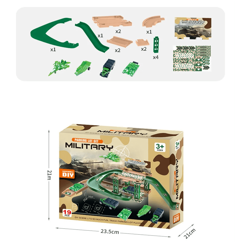 Car Park Toy Set - Freie Montage mit mehreren Spielzeugautos und verschiedenen Stilen