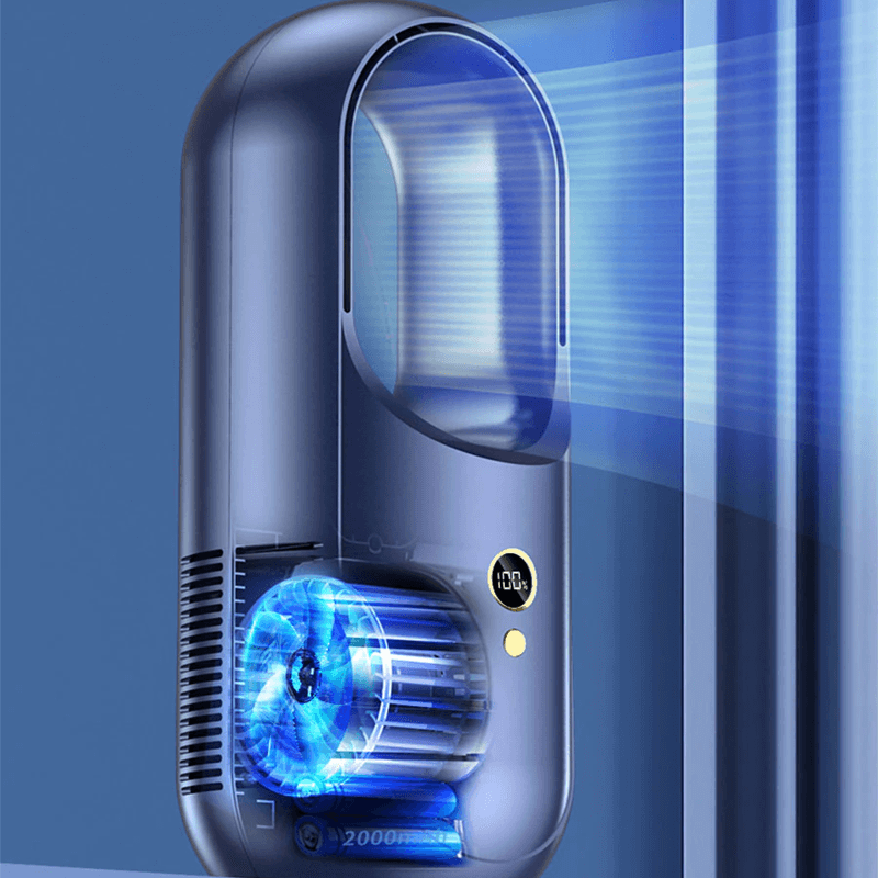 Tragbarer Ventilator mit LED-Anzeige 2000mAh