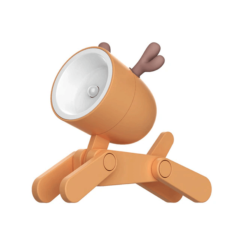 Mini Cute Pet Lamp - Verstellbare LED-Schreibtischlampe, dekoratives Nachtlicht mit Hirsch-Design, perfekt für Kinderzimmer und Schreibtisch
