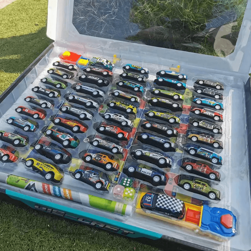 Mini-Rennwagen-Set für Kinder - robuste Konstruktion und Federung