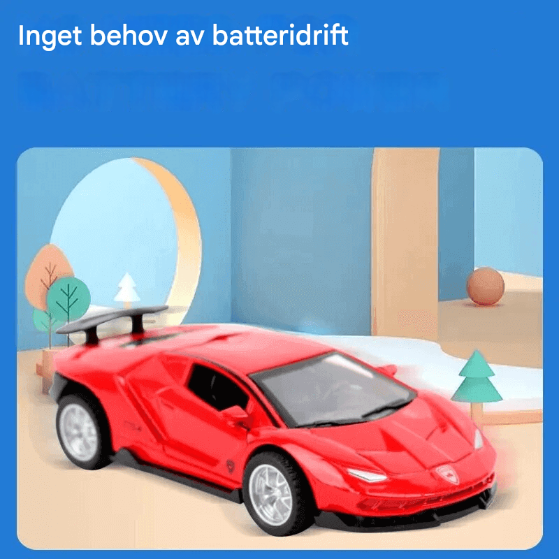 Diecast Sports Car Model Toy - Mini-Rennwagen mit klappbarer Struktur