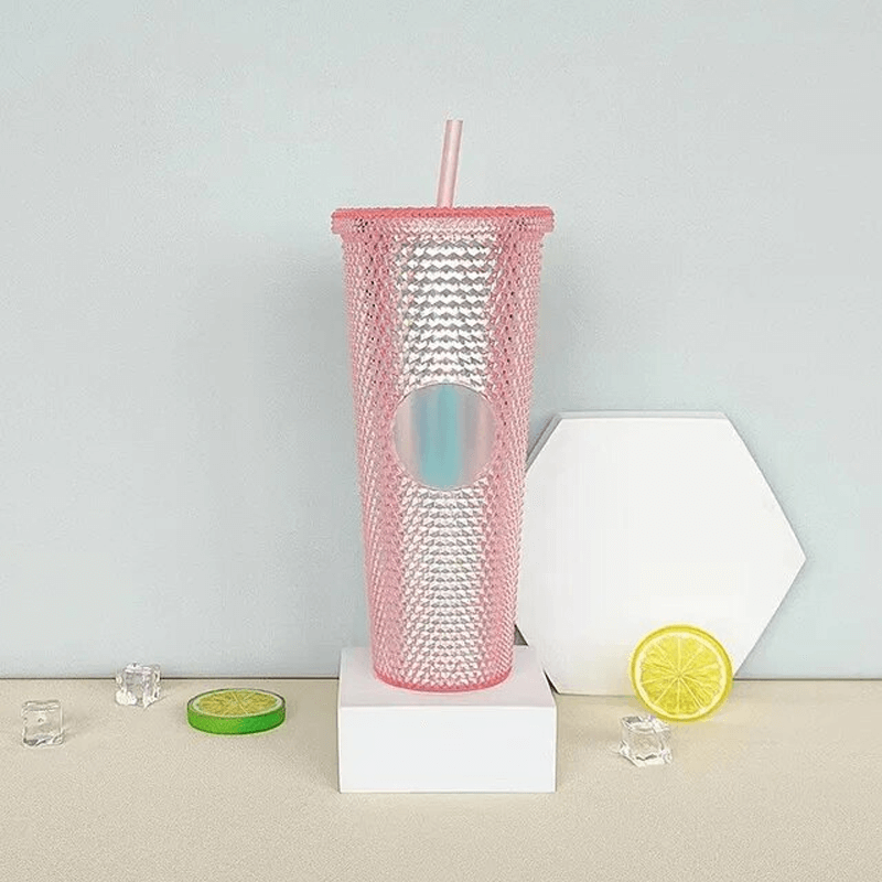 Wiederverwendbarer Becher mit Strohhalm 710ml