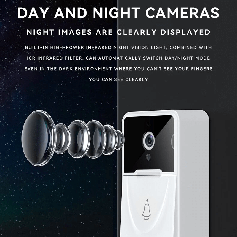 Intelligente drahtlose Türklingel mit Kamera - WiFi-Video-Türklingel