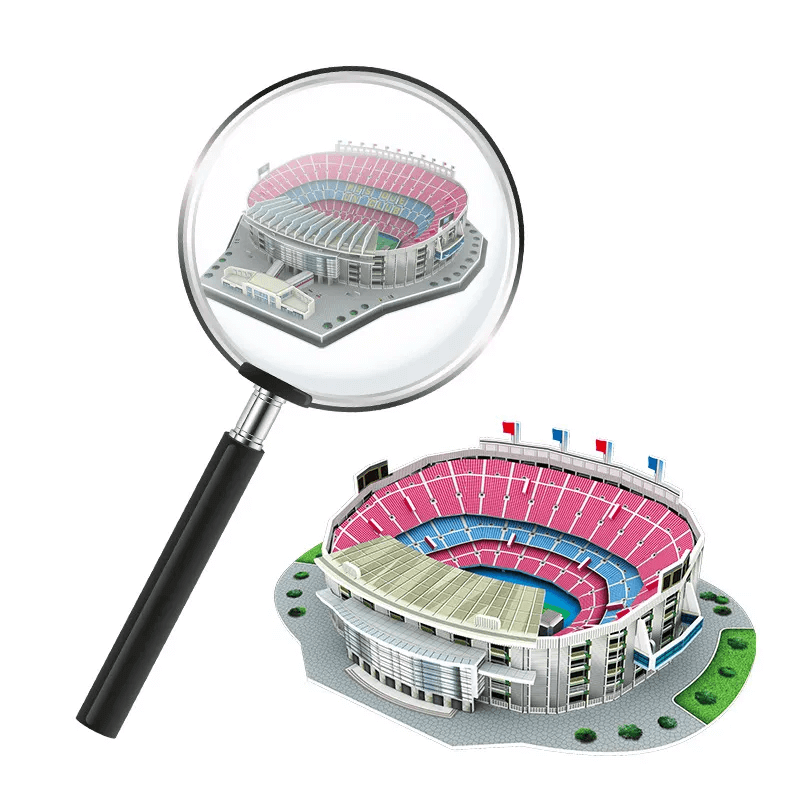 Miniatur-Fußballfeld 3D-Puzzle - Realistisches Stadion, pädagogisches & Spaßspielzeug