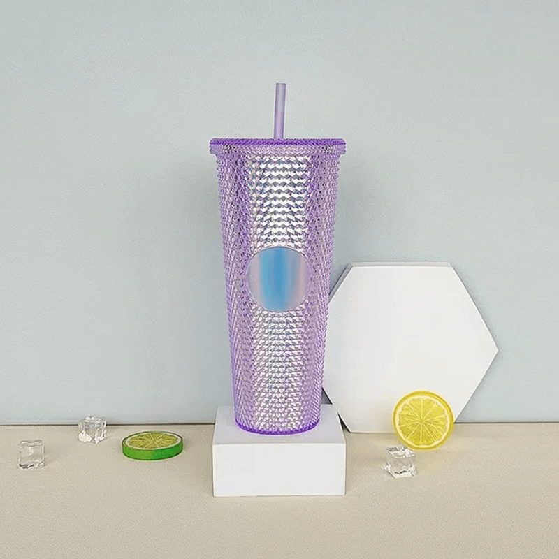 Wiederverwendbarer Becher mit Strohhalm 710ml