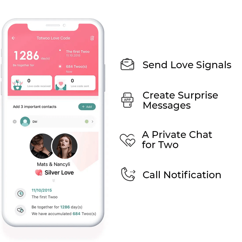 Sonne und Mond Liebesarmband - Vibrationsarmband