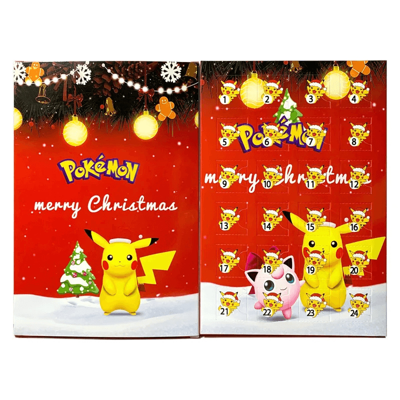 Poke Weihnachts-Adventskalender Mysterieskrin - 24pcs Figuren