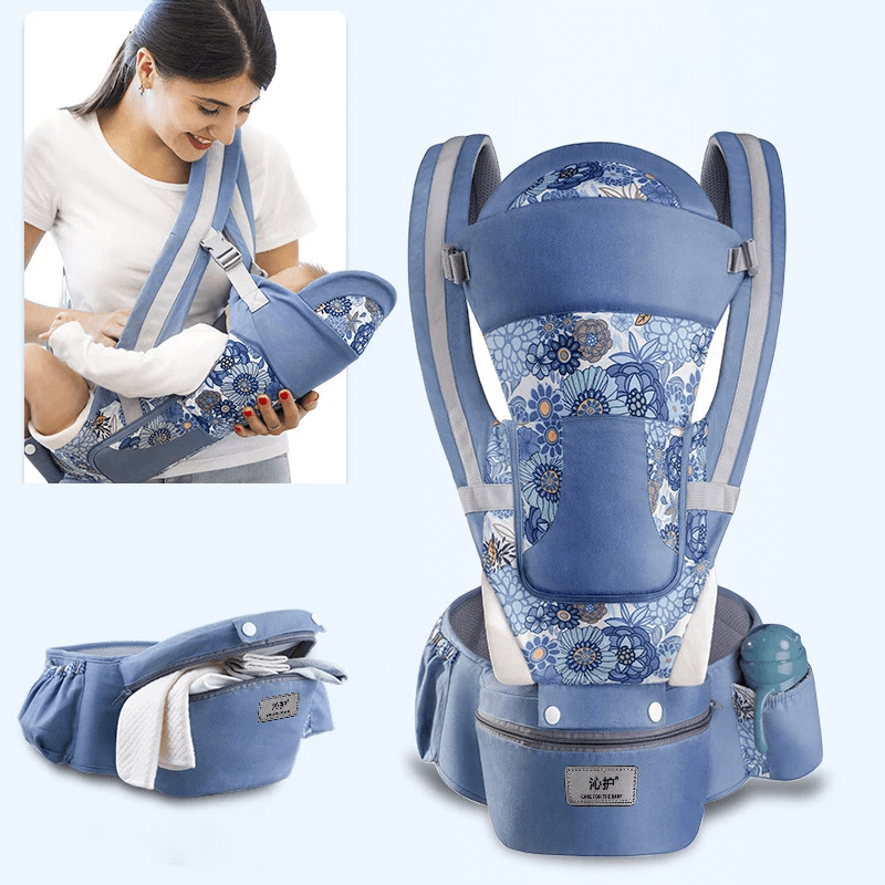 Ergonomische Babytrage mit Aufbewahrung