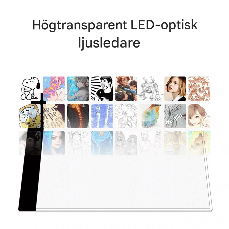 LED-beleuchtetes Zeichenbrett - perfekt für künstlerische Entdeckungen von Kindern