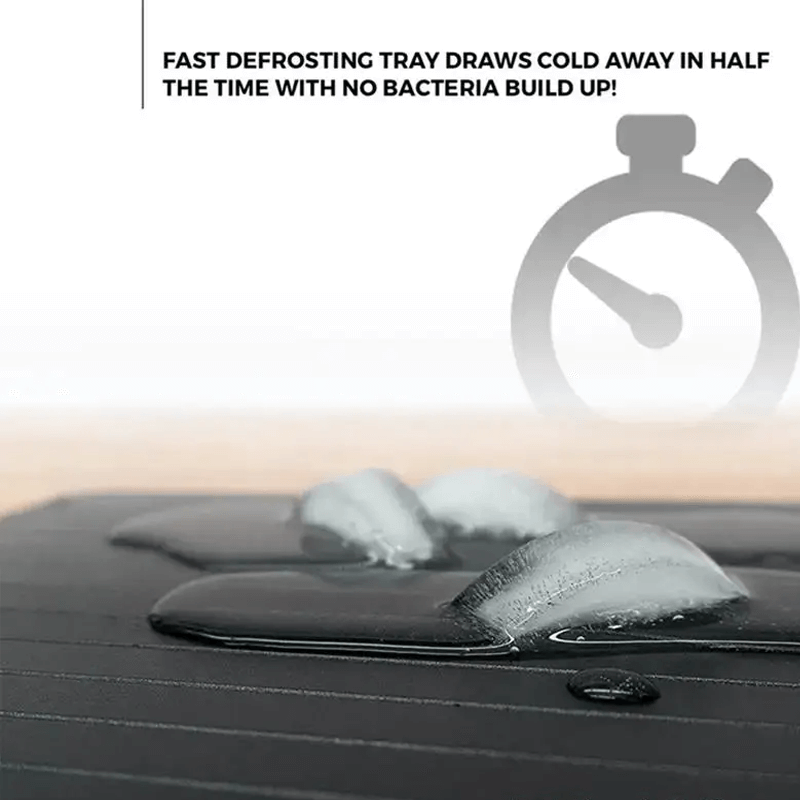 EcoThaw - Wiederverwendbare Aluminium-Auftauschale zum schnellen Auftauen von Fleisch und Lebensmitteln