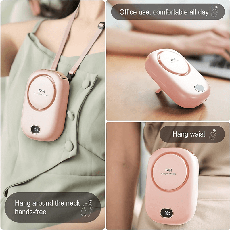 Tragbarer hängender Mini-Nackenventilator 2000mAh