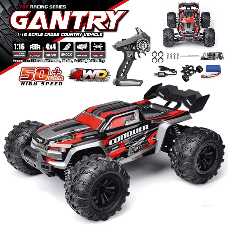 1:16 RC Car 50km/h - 4x4 Off-Road Monster Truck mit 4WD und 2.4G Fernsteuerung