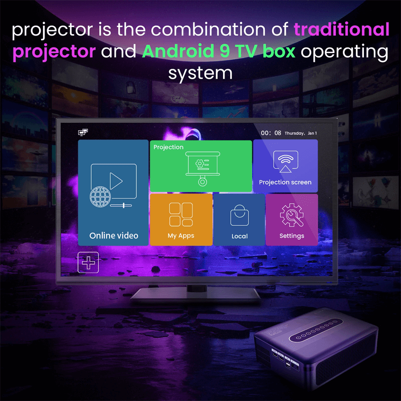 XNANO LED Android Mini-Projektor