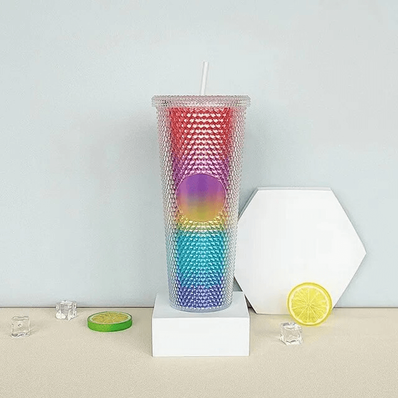 Wiederverwendbarer Becher mit Strohhalm 710ml