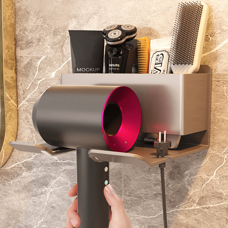 MARIE - Haartrockner-Organisator Wandmontage | Für Zuhause & Friseursalon