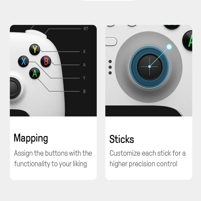 Ultimate 2.4G Wireless Controller - Hall-Effekt Joystick Upgrade für PC, Steam Deck & Android Spiele