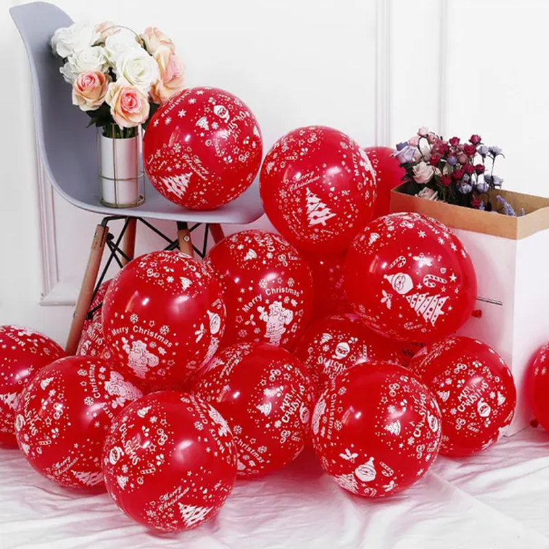 Fröhliche Weihnachten Ballons in mehreren Farben - Latex Ballons Party Ballons