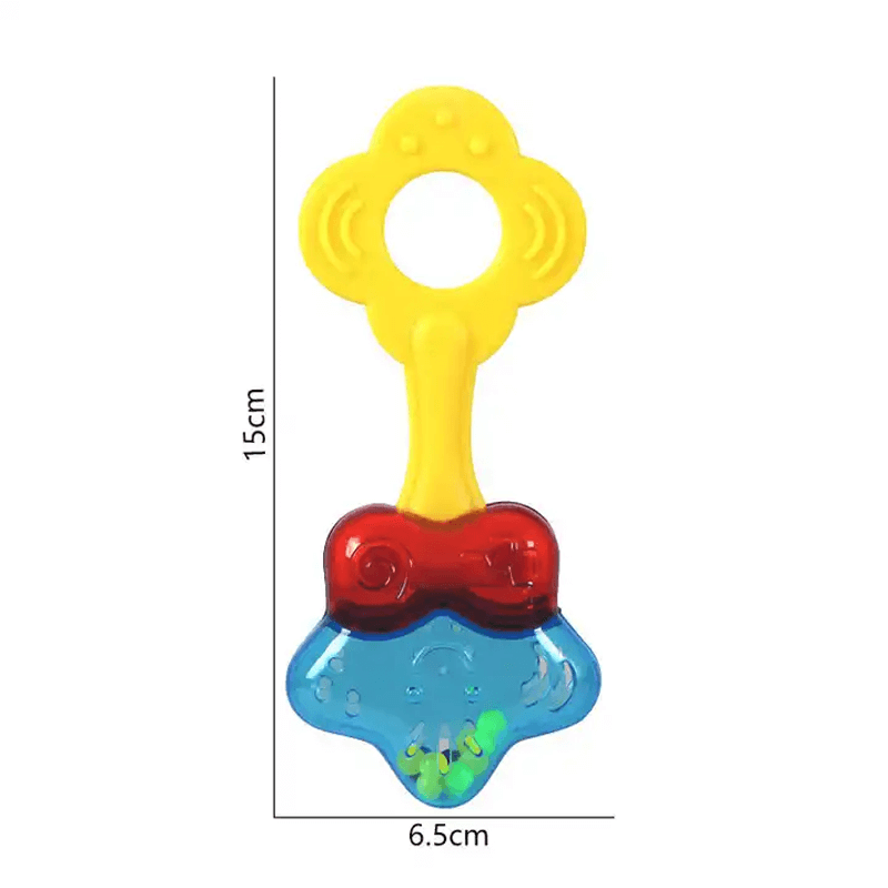 Zahnfreundliches Babyspielzeug - Rassel und Kauknochen aus Silikon