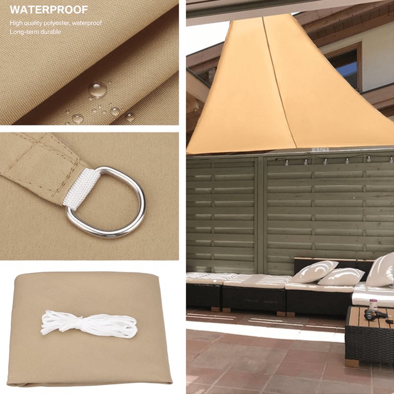 Dreieckiges wasserdichtes Solarsegel