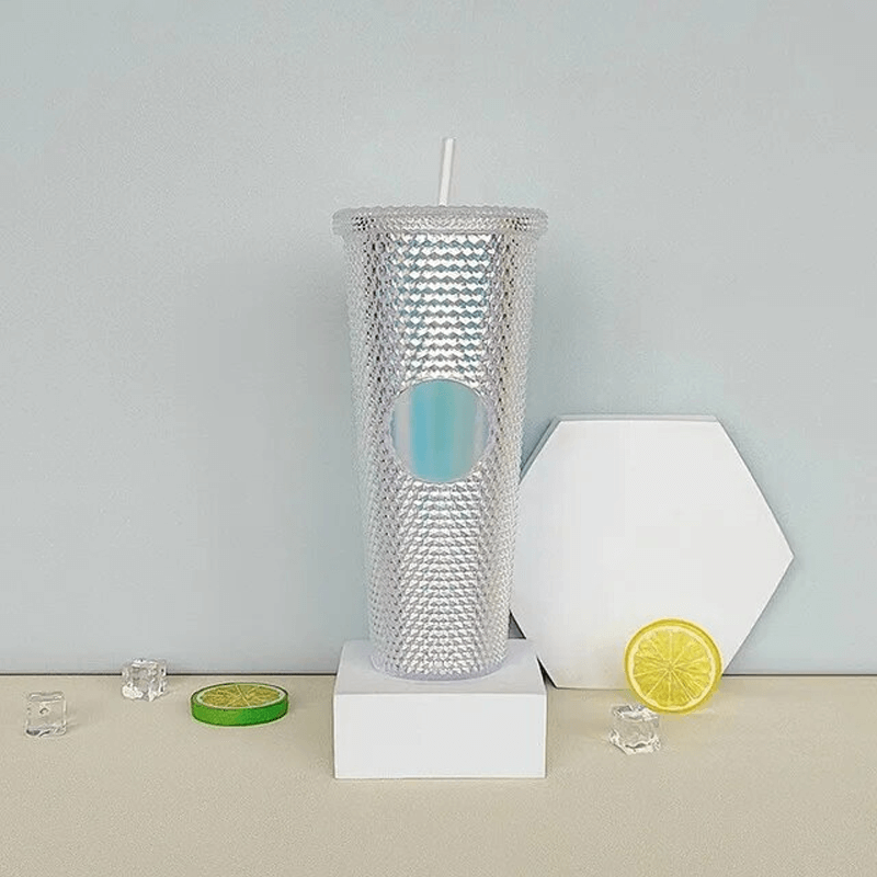 Wiederverwendbarer Becher mit Strohhalm 710ml