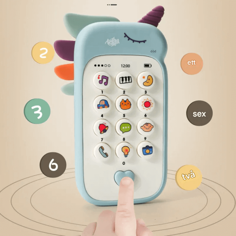 Sensory Baby Toy Phone - Stimuliert die sensorische Entwicklung und das Spiel