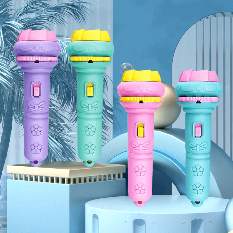 Pädagogische Projektor-Taschenlampe - Magisches Spielzeug für Schlafenszeit und Fantasie