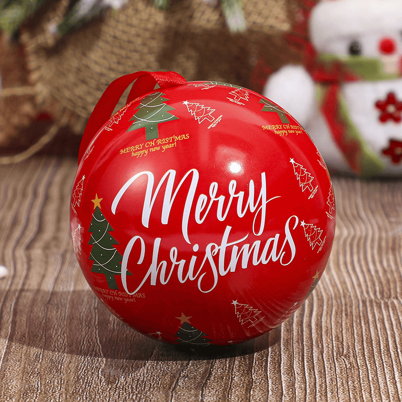 Christmas Ball Candy Box Weihnachtsdekoration - Füllen Sie mit Süßigkeiten & Schockiert, Weihnachtsmann, Elch, Schneemann