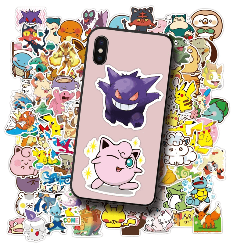 Poke-Aufkleber-Set - 50 einzigartige Aufkleber für Sammler und Fans