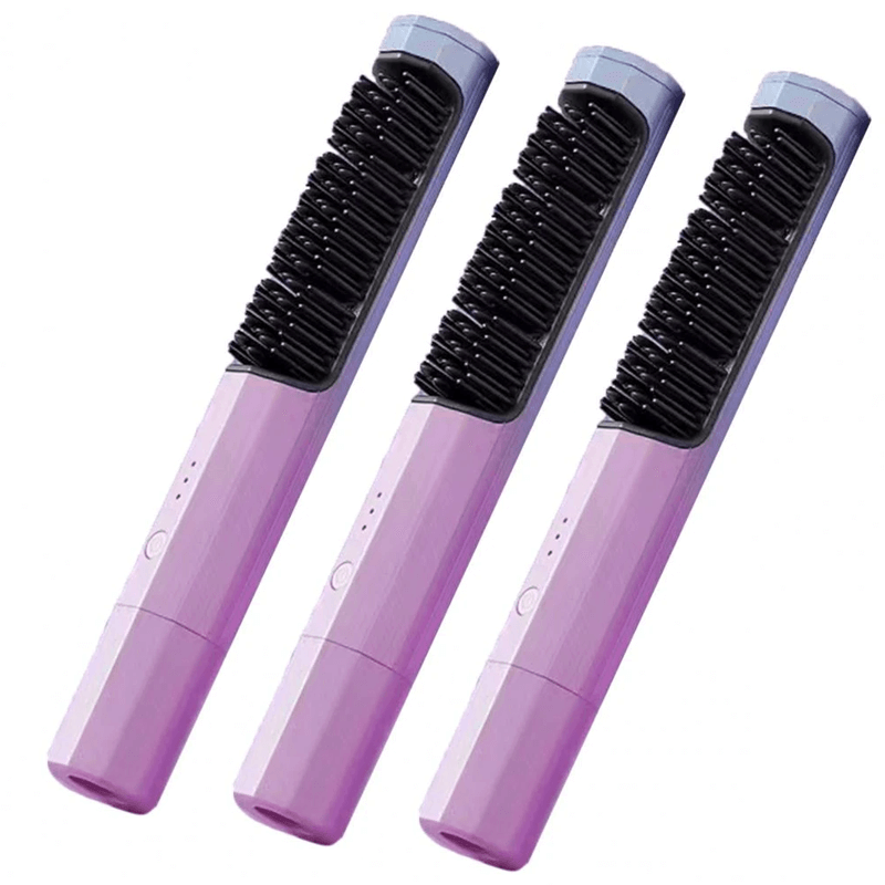 Haarglätter & Haarbürste in 1 Flachbürste