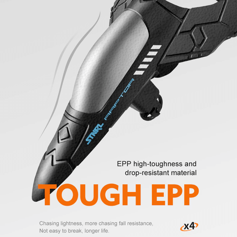 RC Kampfflugzeug aus strapazierfähigem EPP-Schaumstoff mit LED-Leuchten | Ferngesteuertes Flugzeug 2,4GHz für Anfänger & Kinder - Modellflug mit 360° Loop & Lange Flugzeit