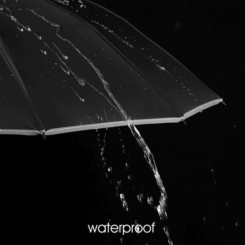 Faltbarer Regenschirm mit LED-Taschenlampe