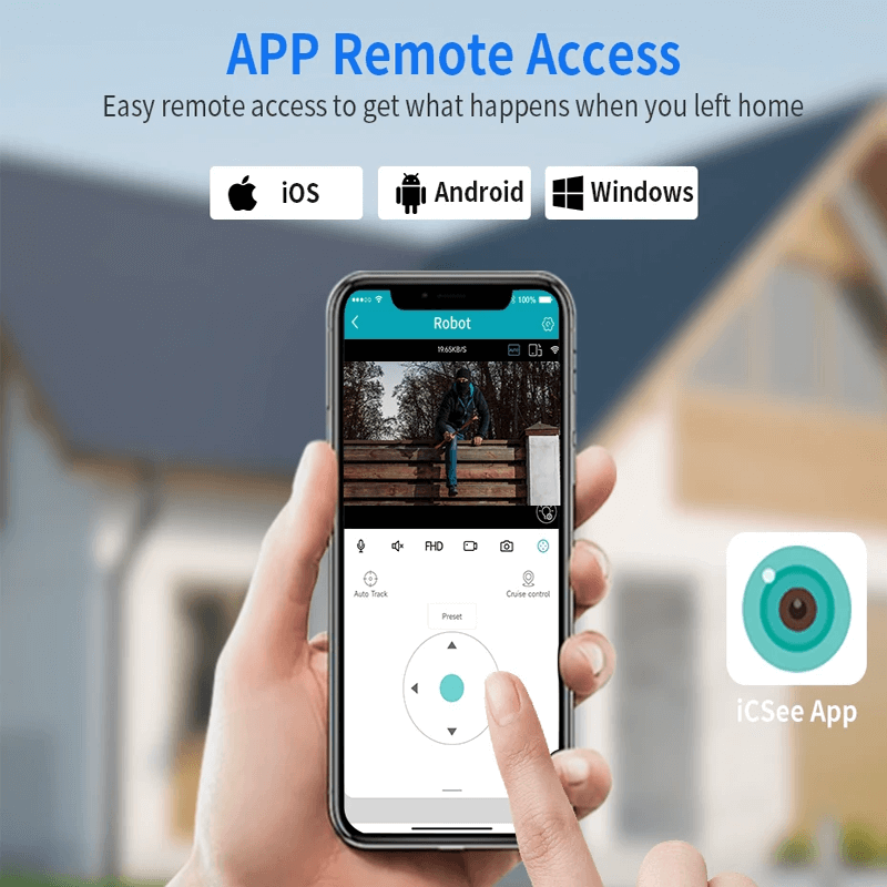 Smart WiFi Sicherheitskamera - Mit Infrarot Nachtsicht, APP & AI
