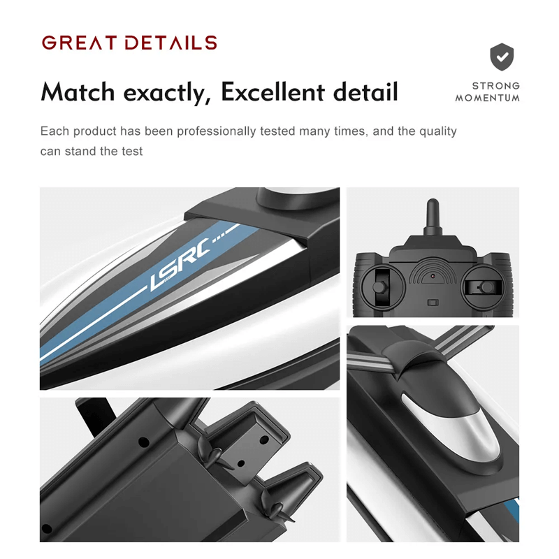 Schnelles ferngesteuertes Boot - 25km/h Rennboot mit IPX4 Wasserdichtigkeit und Wasserkühlung