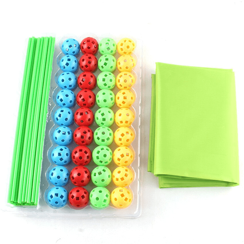 3D Spielhaus | Bausatz mit Stöcken DIY Do It Yourself Lernen für Kinder