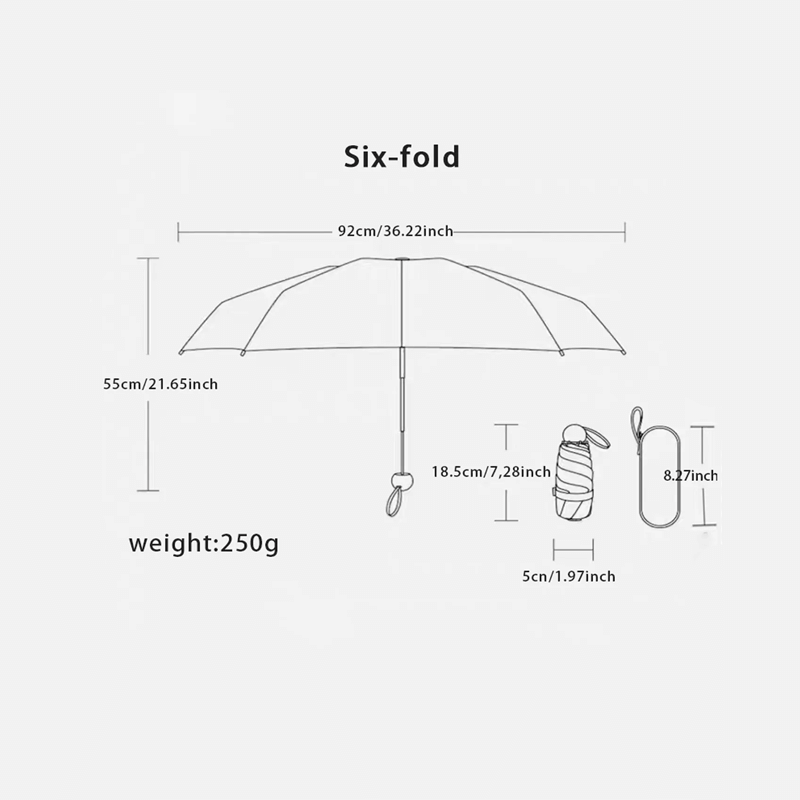 Kompakter Faltschirm
