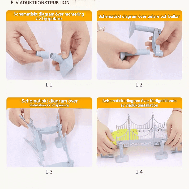 Engineering Car Track - Konstruierbare Rennstrecke mit Mini-Engineering Cars für Kinder