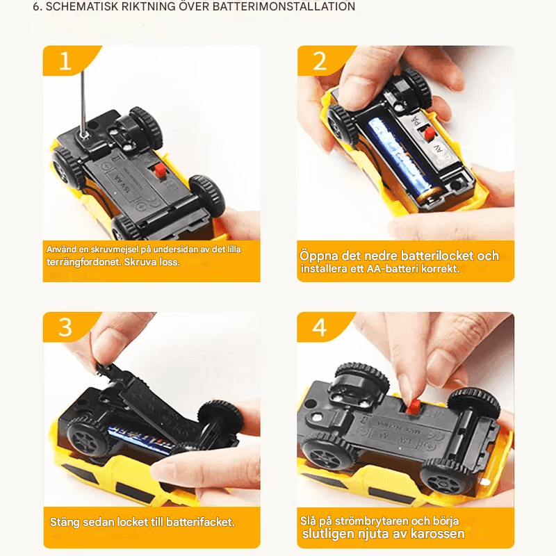 Engineering Car Track - Konstruierbare Rennstrecke mit Mini-Engineering Cars für Kinder