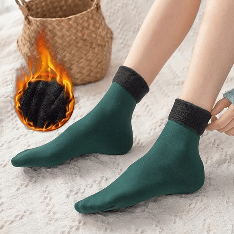 Wintersocken aus weichem Samt
