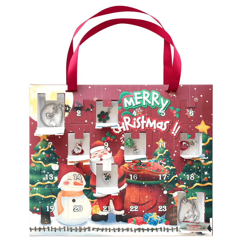 24 Tage Weihnachts-Adventskalender-Schmuckkästchen - DIY-Charm-Armband