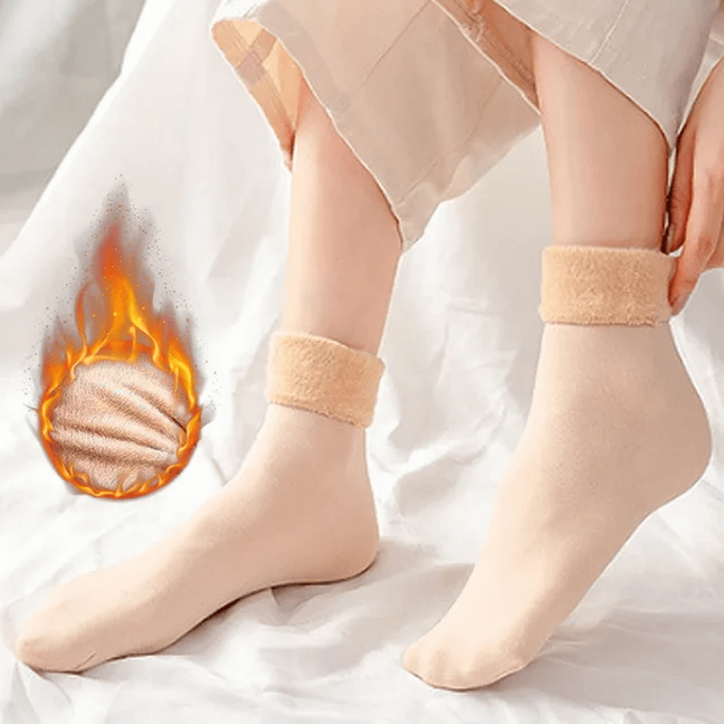 Wintersocken aus weichem Samt