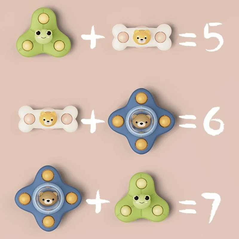Baby Spinner Spielzeug mit Saugeffekt - Stimuliert die sensorische und kognitive Entwicklung