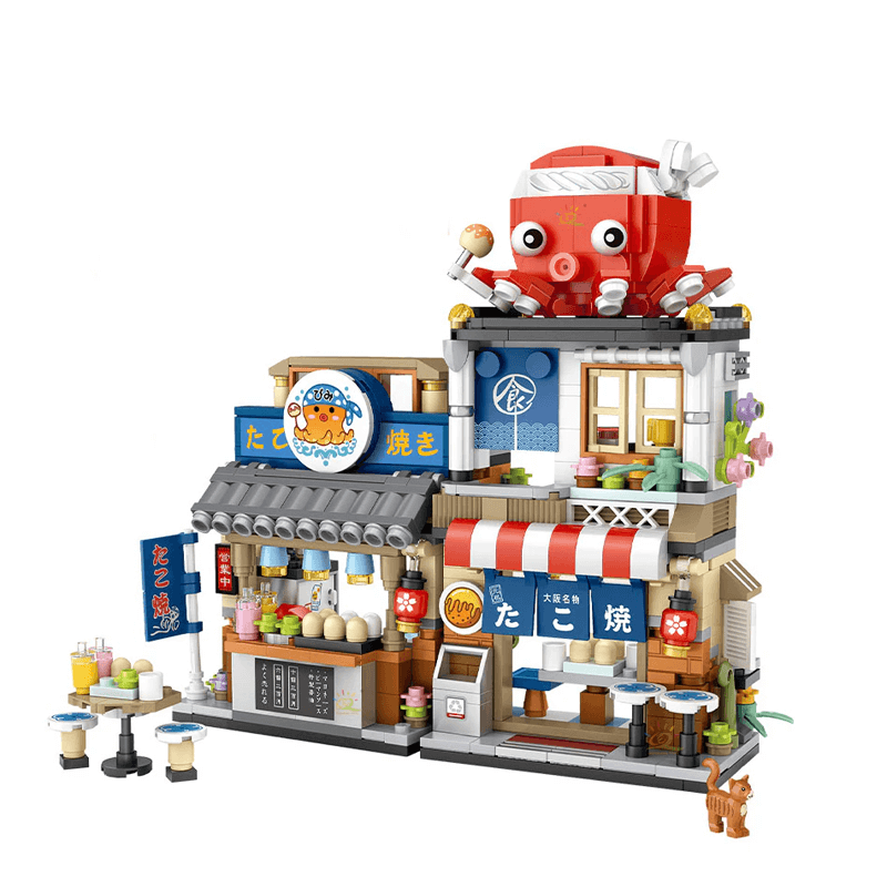 Japanische Straße Mini-Bauklötze - DIY-Modell