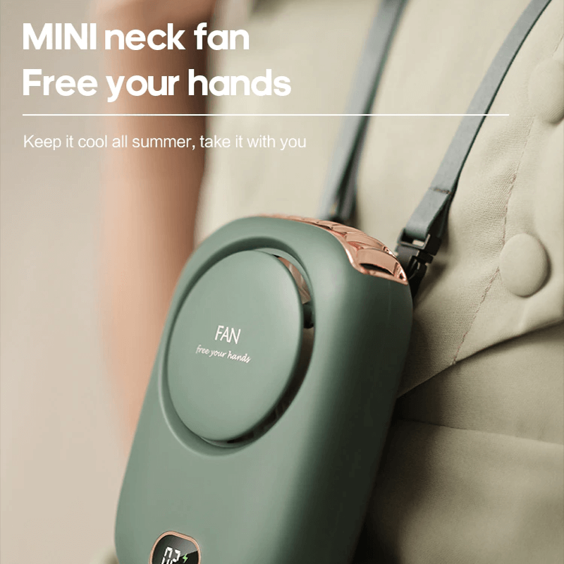 Tragbarer hängender Mini-Nackenventilator 2000mAh