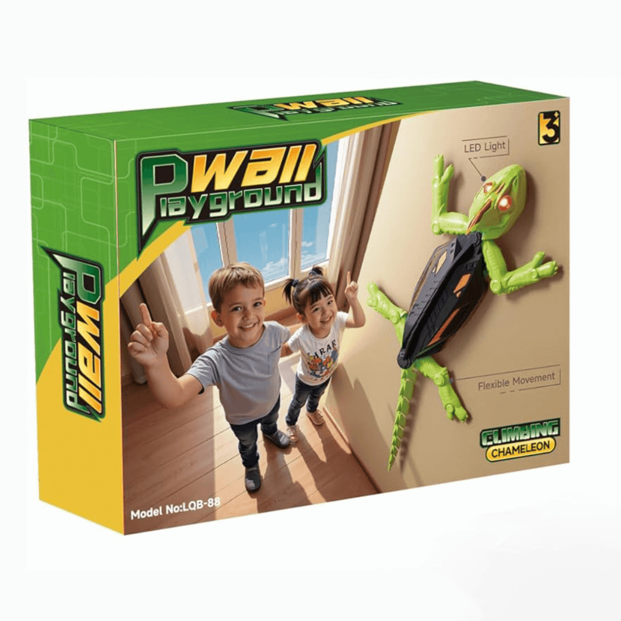 CrawlBot - Ferngesteuerter Wandklettergecko & Kakerlaken-Spielzeug mit LED-Licht & Wiederaufladbare Batterie für Kinder