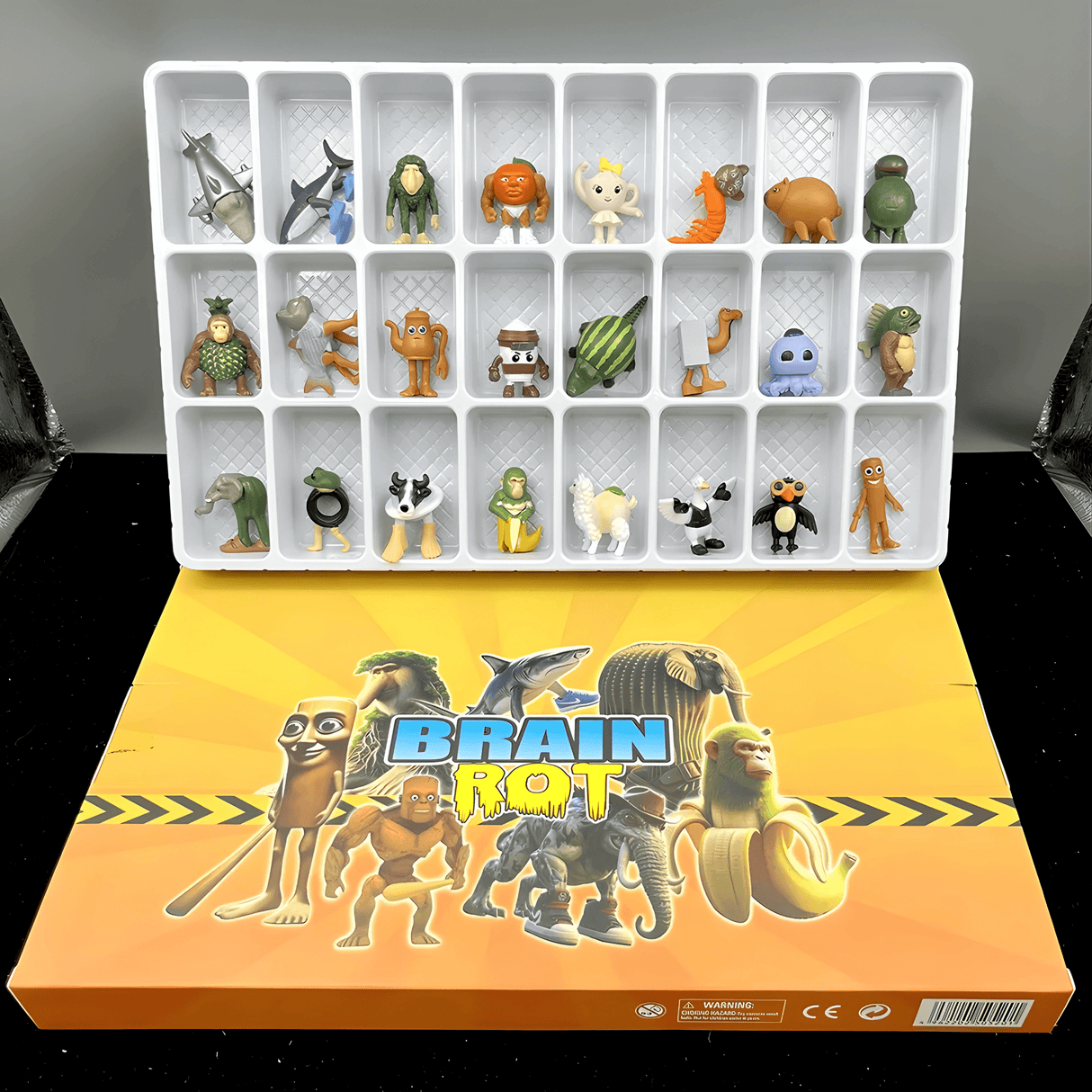 MiniFun - Italienische Mindrot-Figuren Set mit 24 verschiedenen Figuren