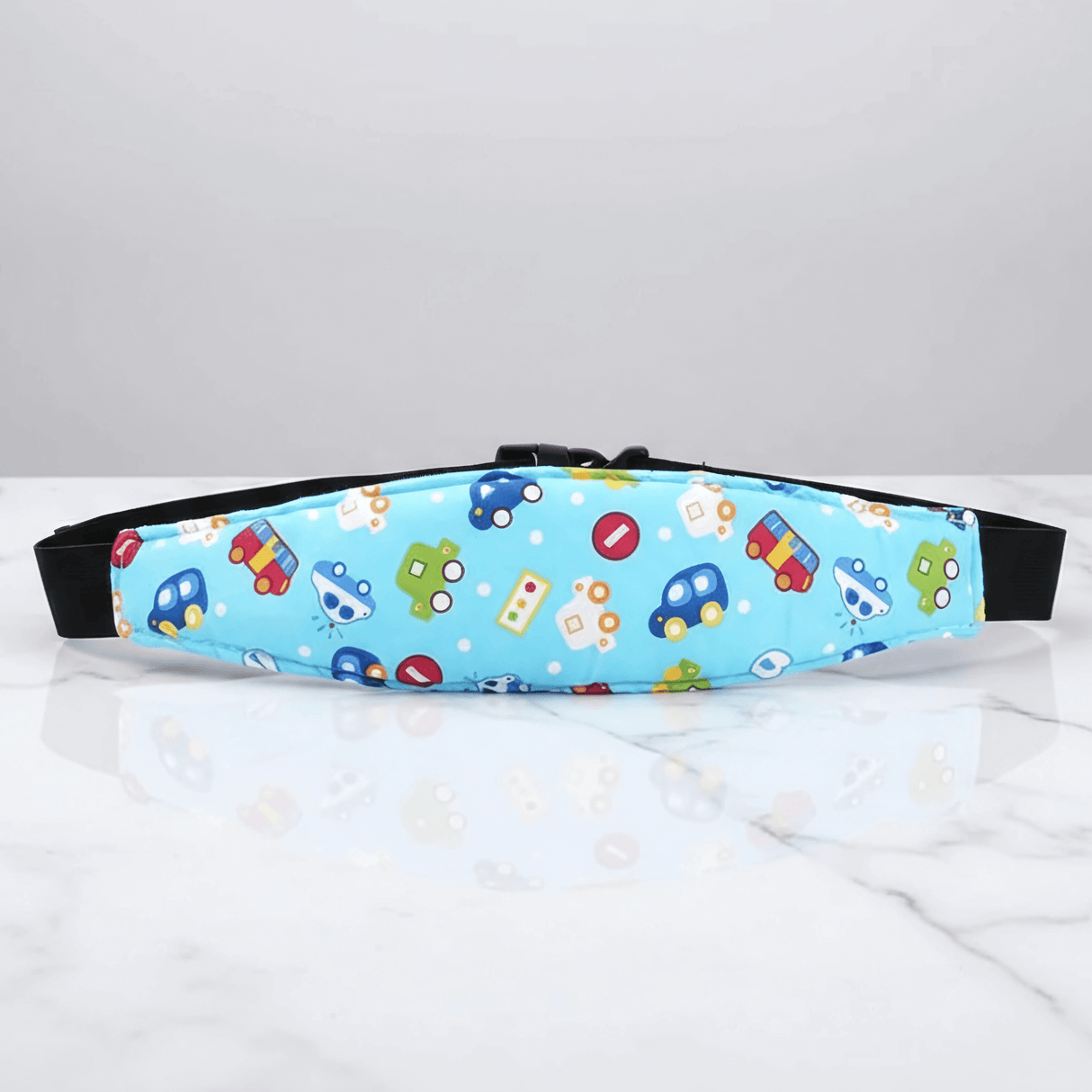 SafeNap – Kindersitzgurt & Schlafstütze mit Kopfband für Reisen und Ruhepausen