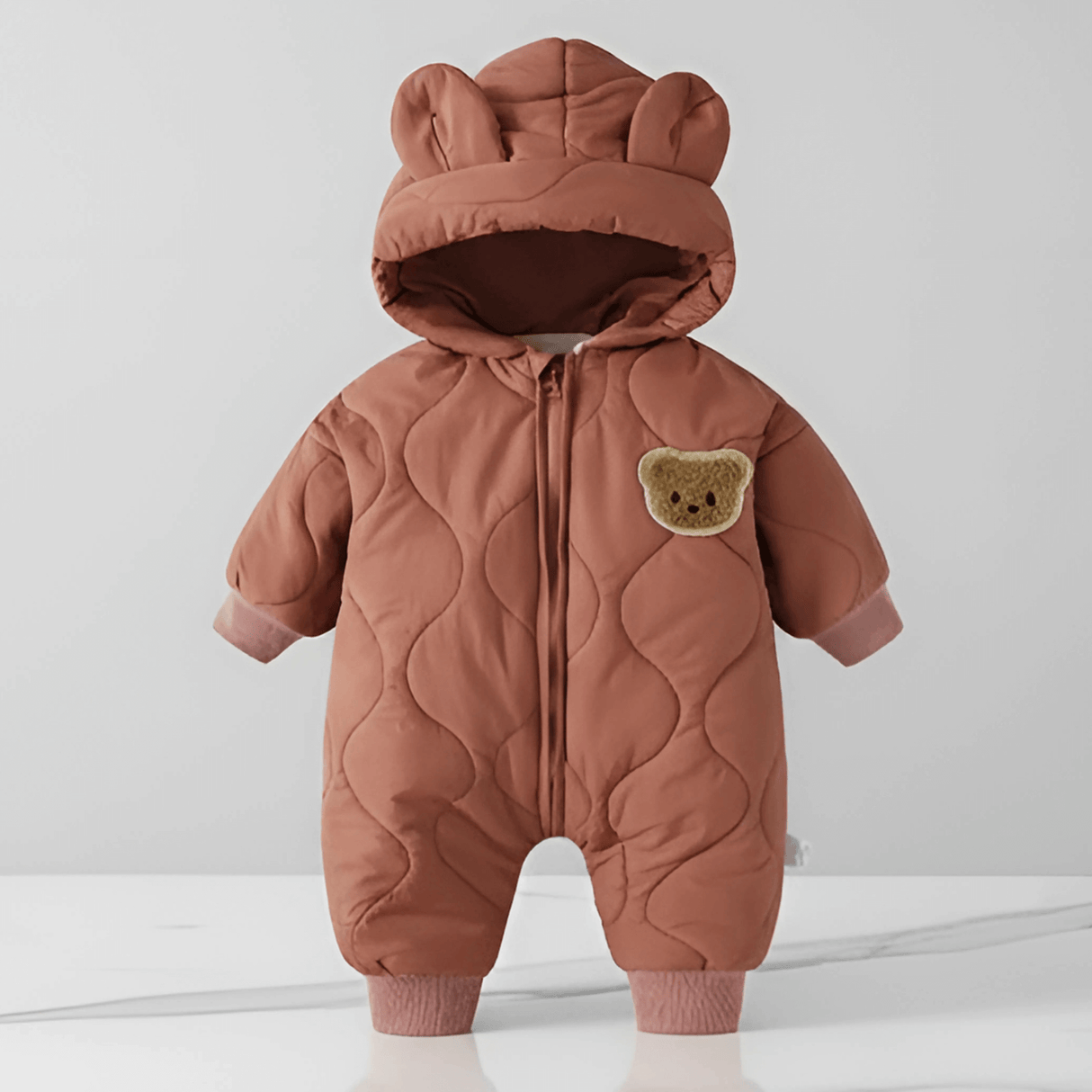 CuddleWear – Warmer Babyoverall mit Fleecefutter und leicht zu bedienendem Reißverschluss für Herbst und Winter