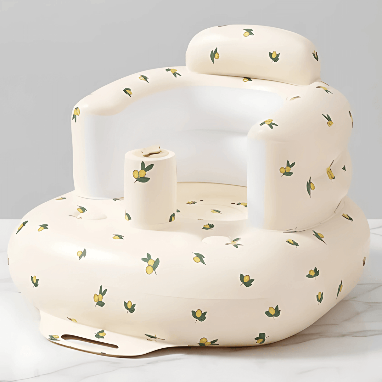 BabyNest – Aufblasbarer Babysitz aus PVC zum Füttern, Baden und Spielen